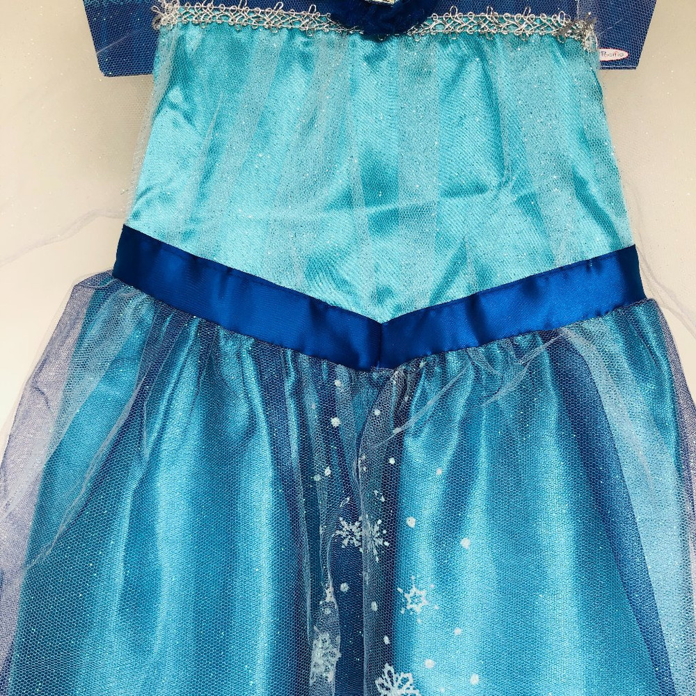 Disney Frozen Elsa Dress Up Costume Outfit 4-6X Girls Gift Party New w/Tag - Picture 8 of 15